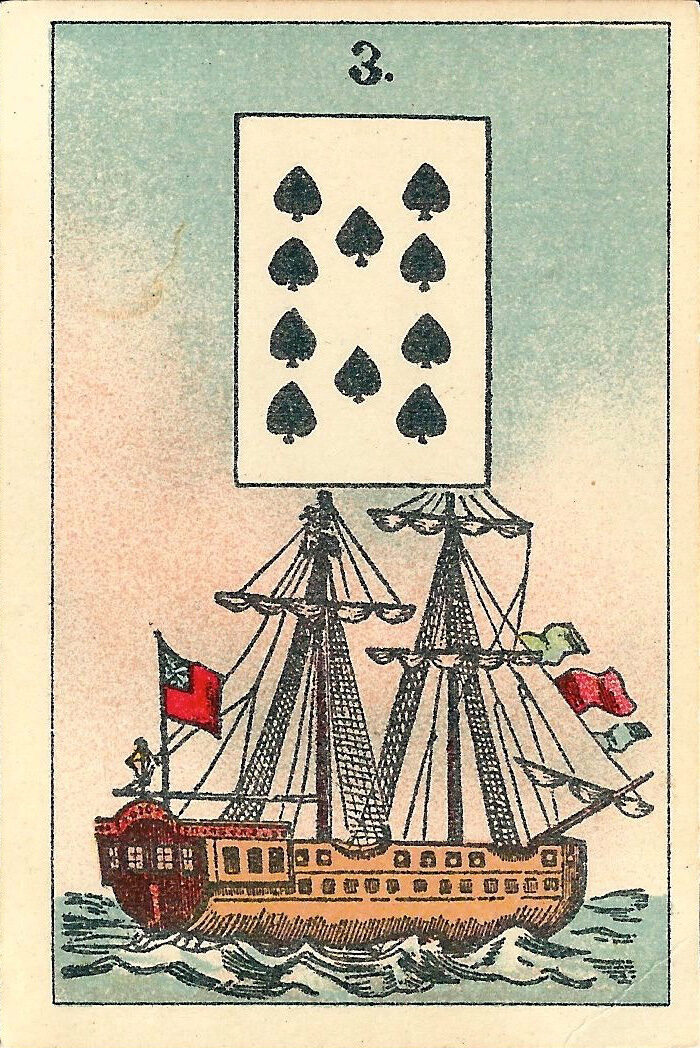 1890 German Lenormand card