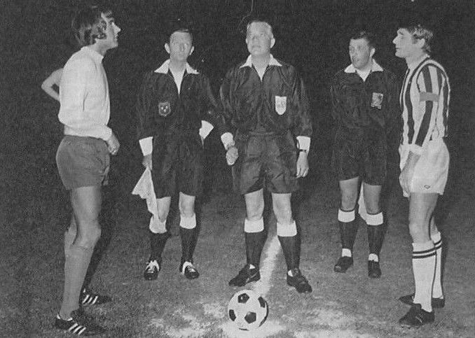 1970 Anglo Italian Cup   Juventus v Sheffield Weds   Coin toss