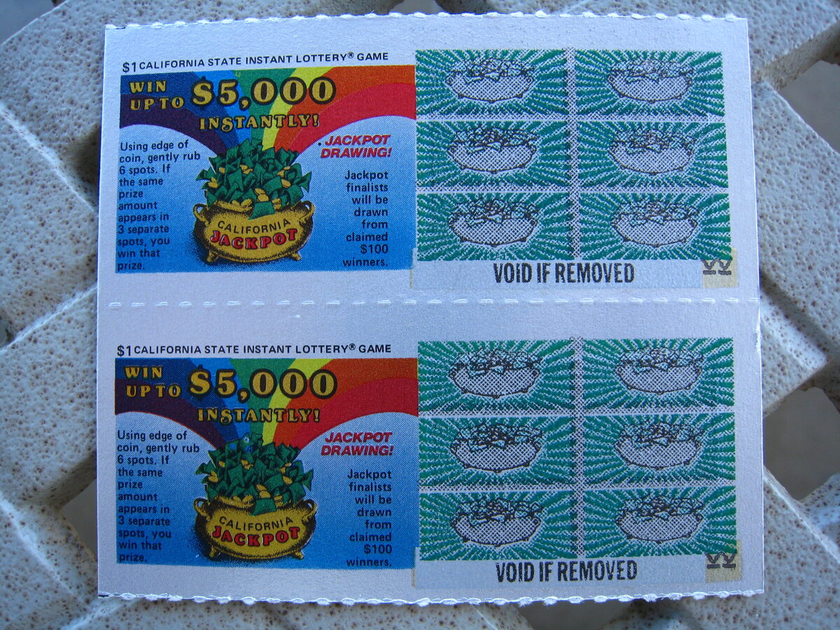 1st California Lottery Tickets