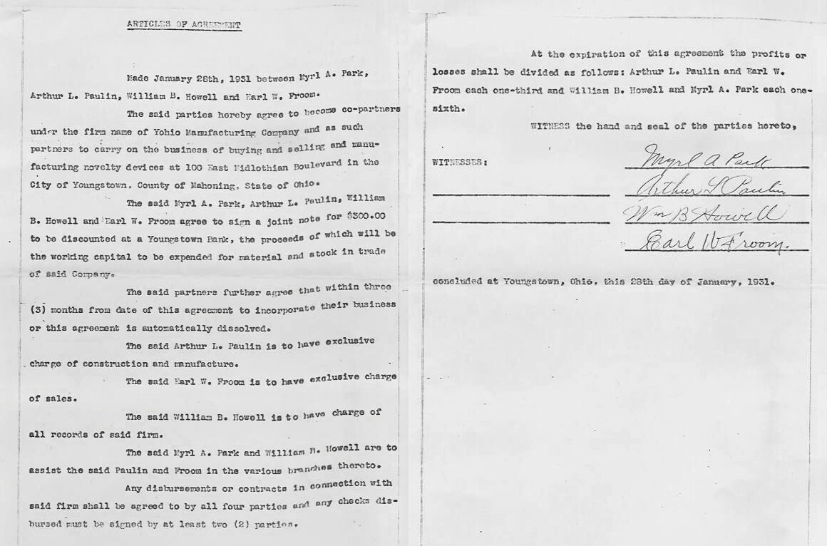 Articles of Agreement