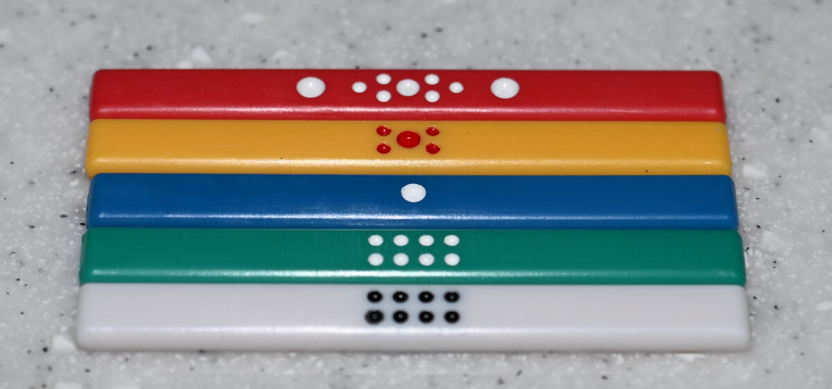 маджонг — Colored mahjong point sticks