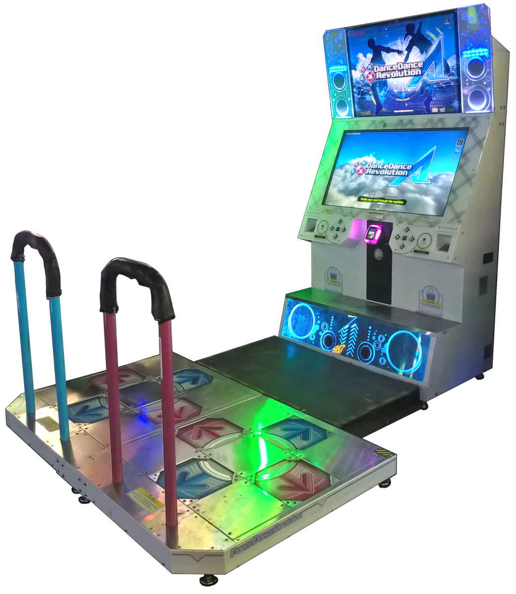 DanceDanceRevolution White Machine with DDR A installed