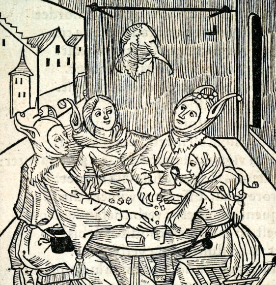 азартные игры — Gamblers in the Ship of Fools, 1494