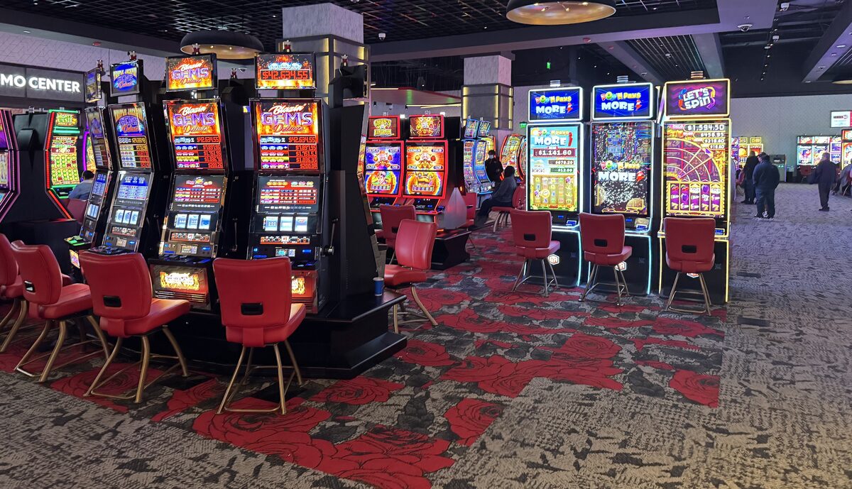 Historical horse racing machines at The Rose