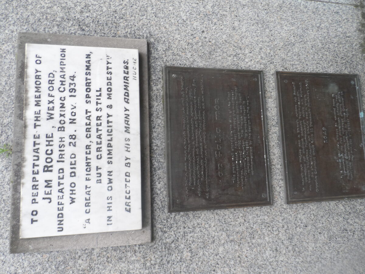 Jem Roche plaque