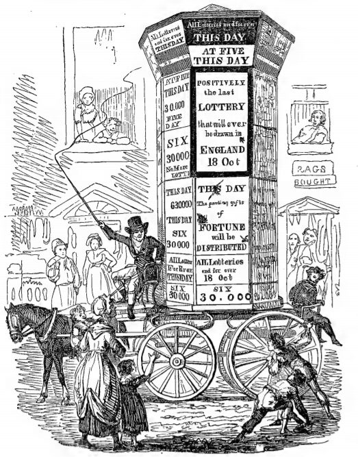 Lottery cart London July 1826