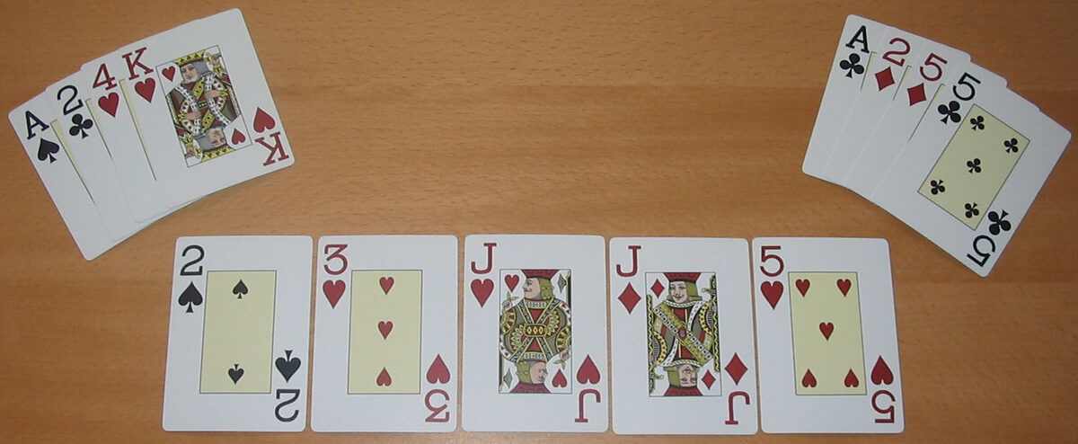 омаха холдем — Poker Omaha hilo showdown1