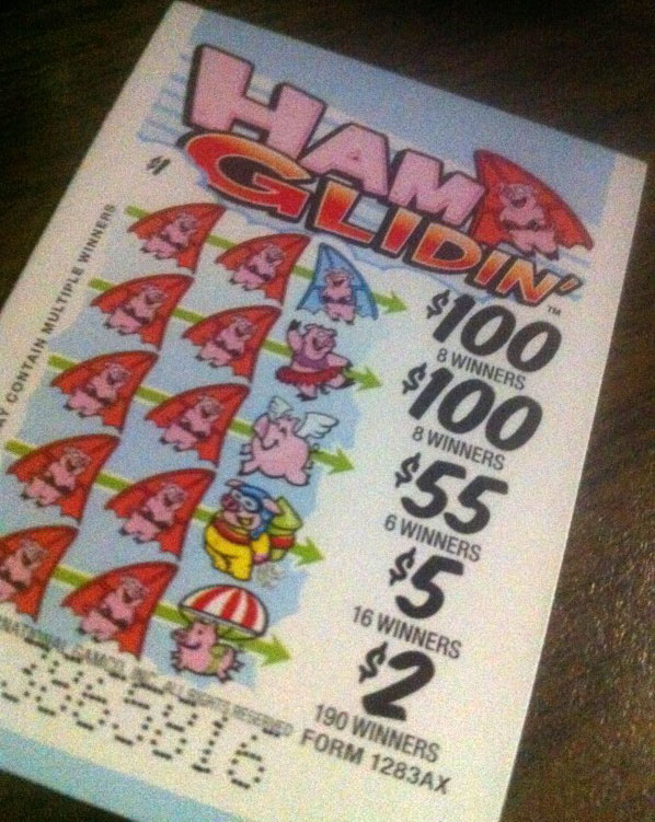 скретч-карта — Pull tab